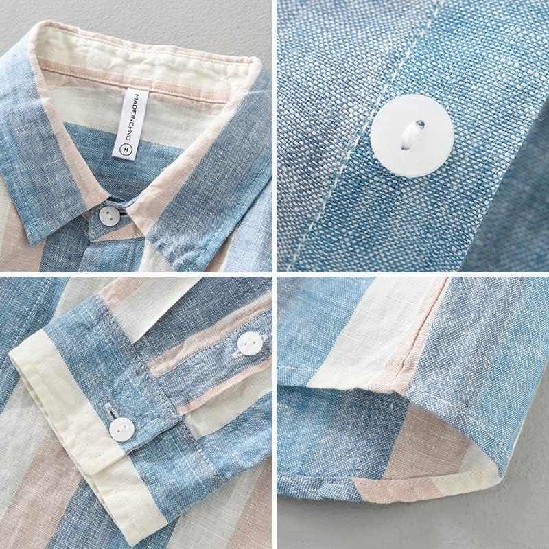 トップス 80s I.S. Linen Patchwork Shirt Summer print loose linen shirt | Twik | Women's Blouses | Simons